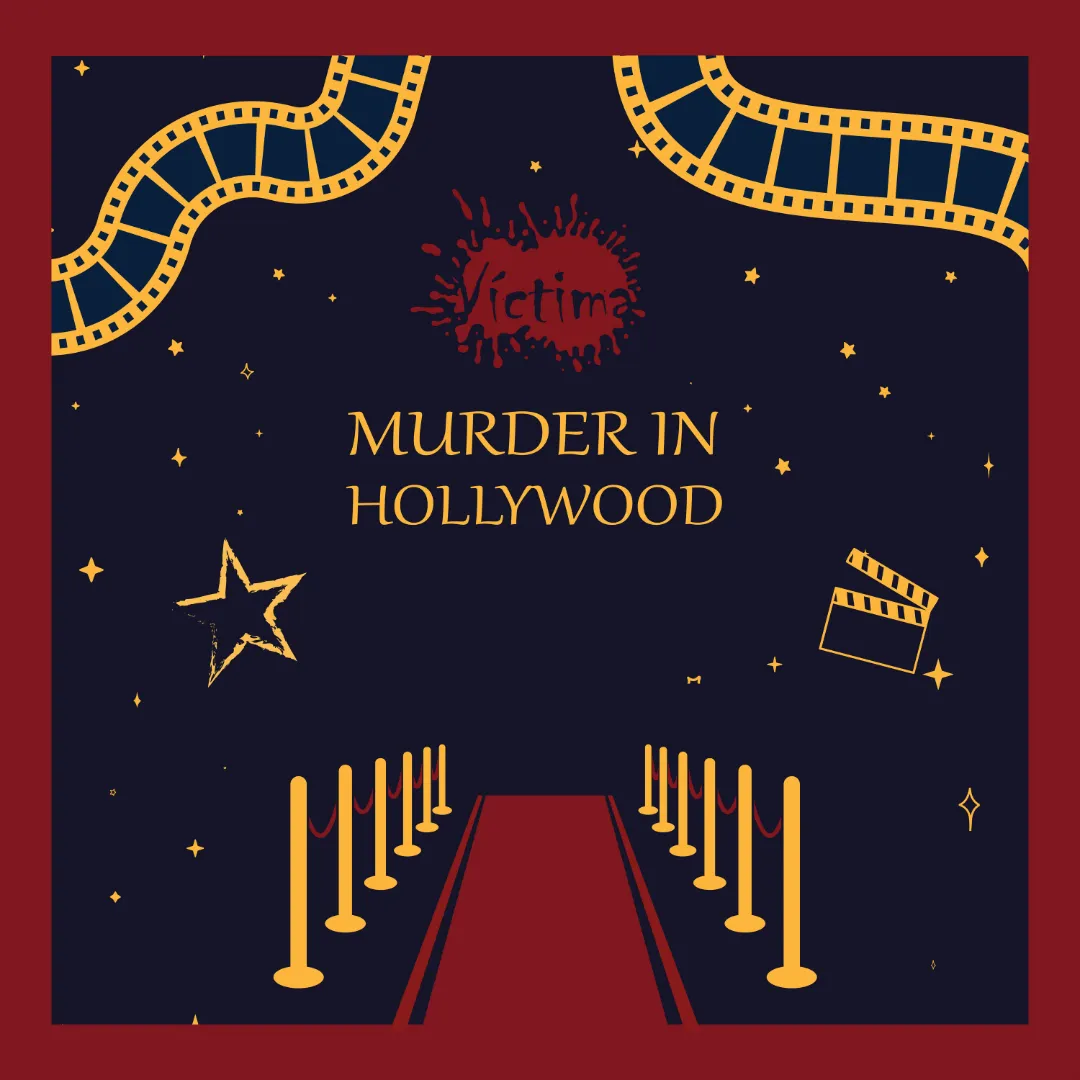 Murder Mystery Party Game "Murder in Hollywood"